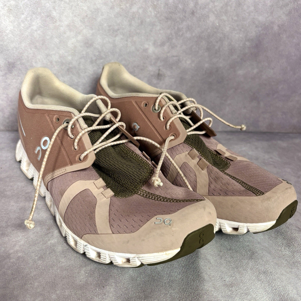 On Running Cloud 5 Women's 8.5 Running Shoes Pink Green Athletic Sneakers EU40